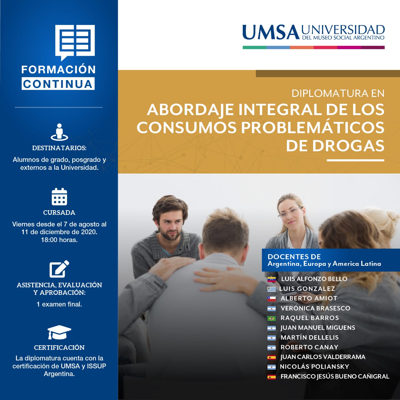 Diplomatura En Abordaje Integral De Los Consumos Problem Ticos De