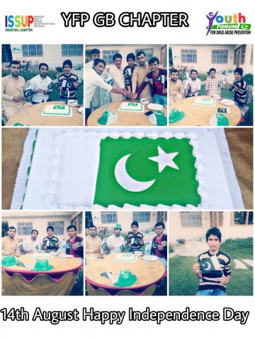 Youth Forum Pakistan's Team Gilgit (Batistan Province) & ISSUP Members celebrated Pakistan Independence Day, 2020 in Collaboration with ISSUP Pakistan