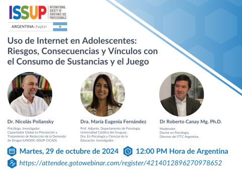 ISSUP Argentina Webinar flyer