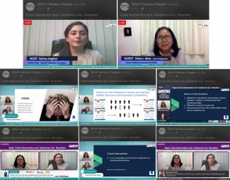 Live Session/Webinar on "CRISIS INTERVENTION AND SUBSTANCE USE DISORDER" Conducted by ISSUP Pakistan Chapter and Youth Forum Pakistan.