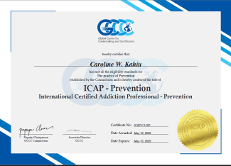 ICAP- Prevention Certificate- Caroline Kahiu