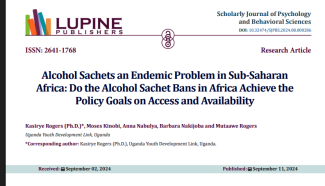 Alcohol Sachets an Endemic Problem in Sub-Saharan Africa: Do the Alcohol Sachet Bans in Africa Achieve the Policy Goals on Access and Availability